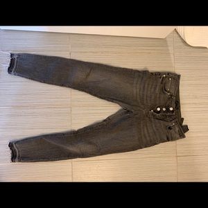 High waisted grey Zara jeans